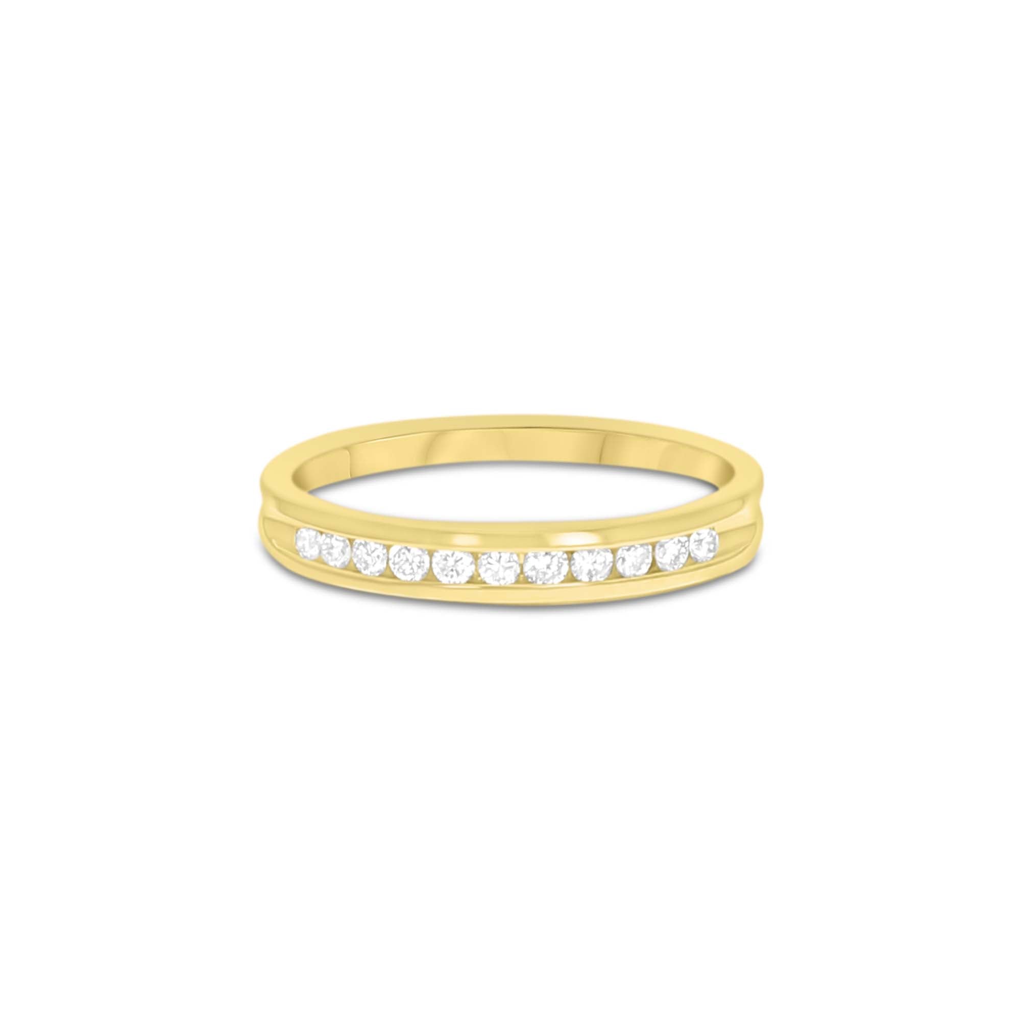 Classic Diamond Wedding Band .20cttw 14K Yellow Gold