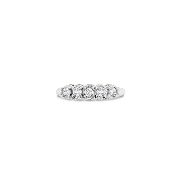 Diamond Wedding Band .44cttw 14k White Gold