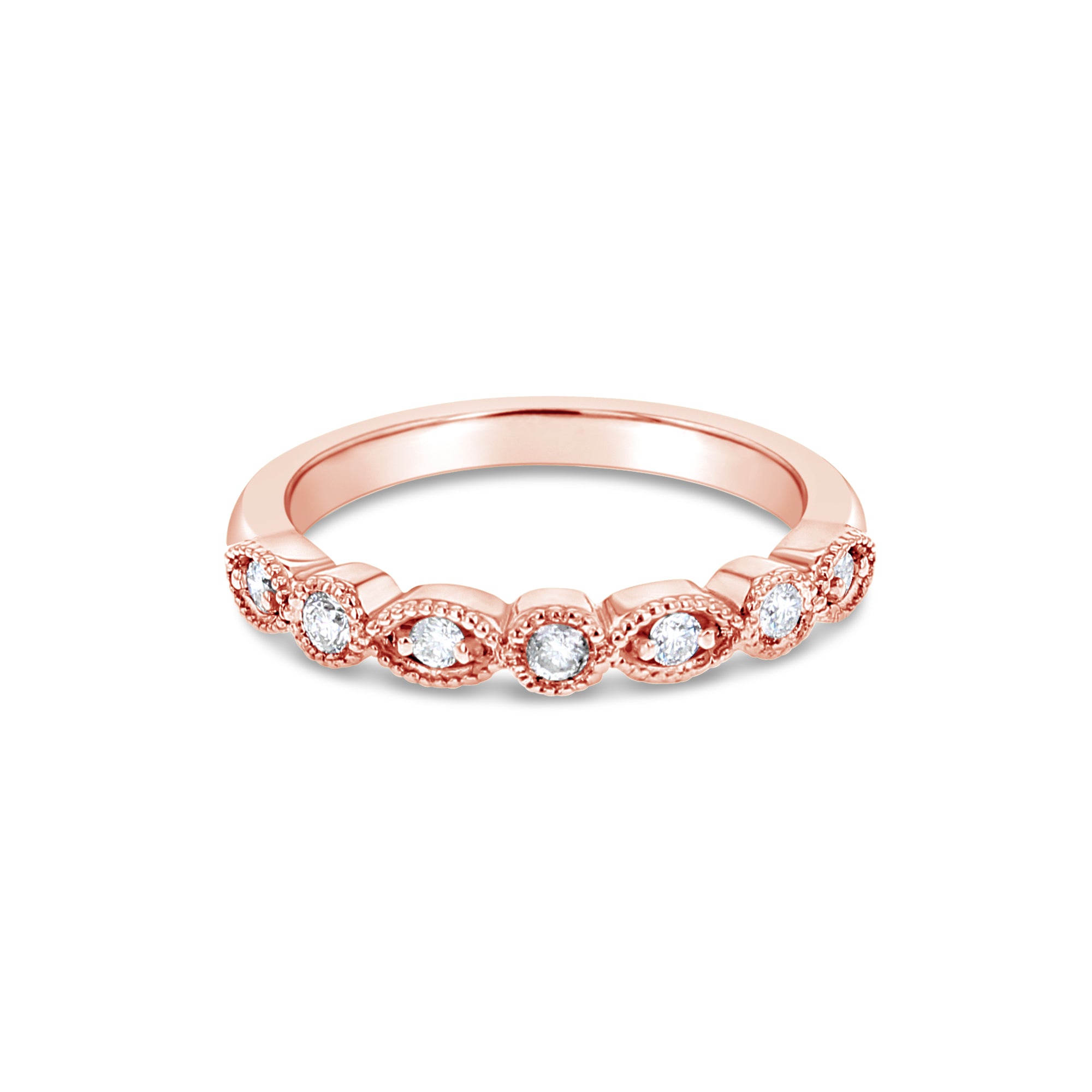 Stackable Diamond Ring .18cttw 14k White, Rose or Yellow Gold